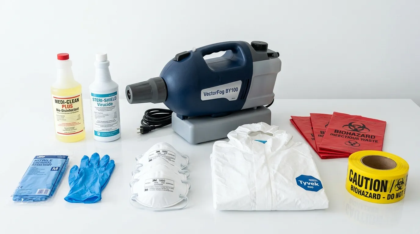 Professional biohazard remediation crew working in Rockwood