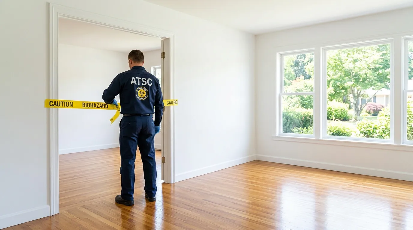 Certified biohazard cleanup crew performing Decomposition Cleanup in Rockwood